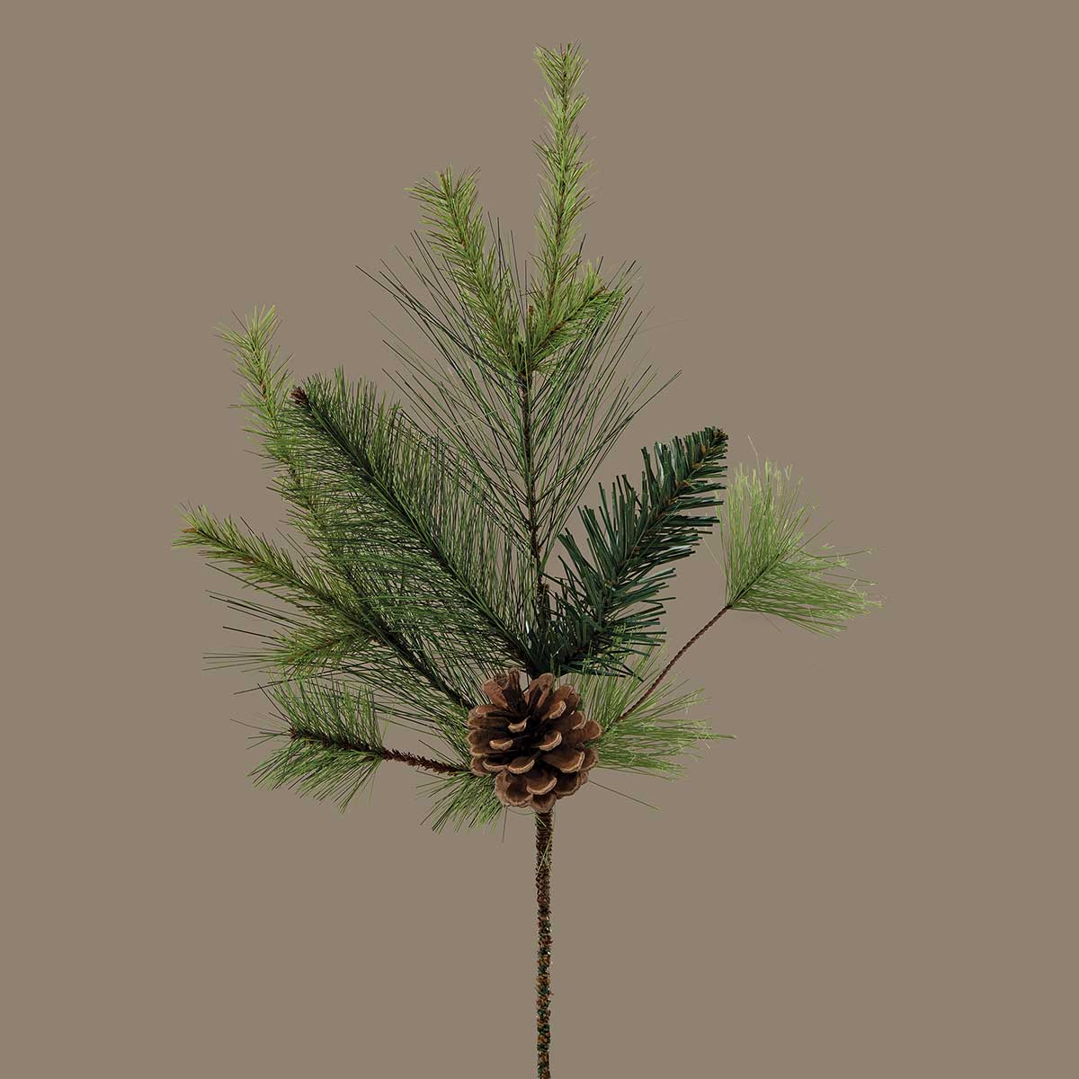 PIK AUSTRIAN PINE MIX 12IN X 20IN GREEN PVC/PINECONE - Click Image to Close