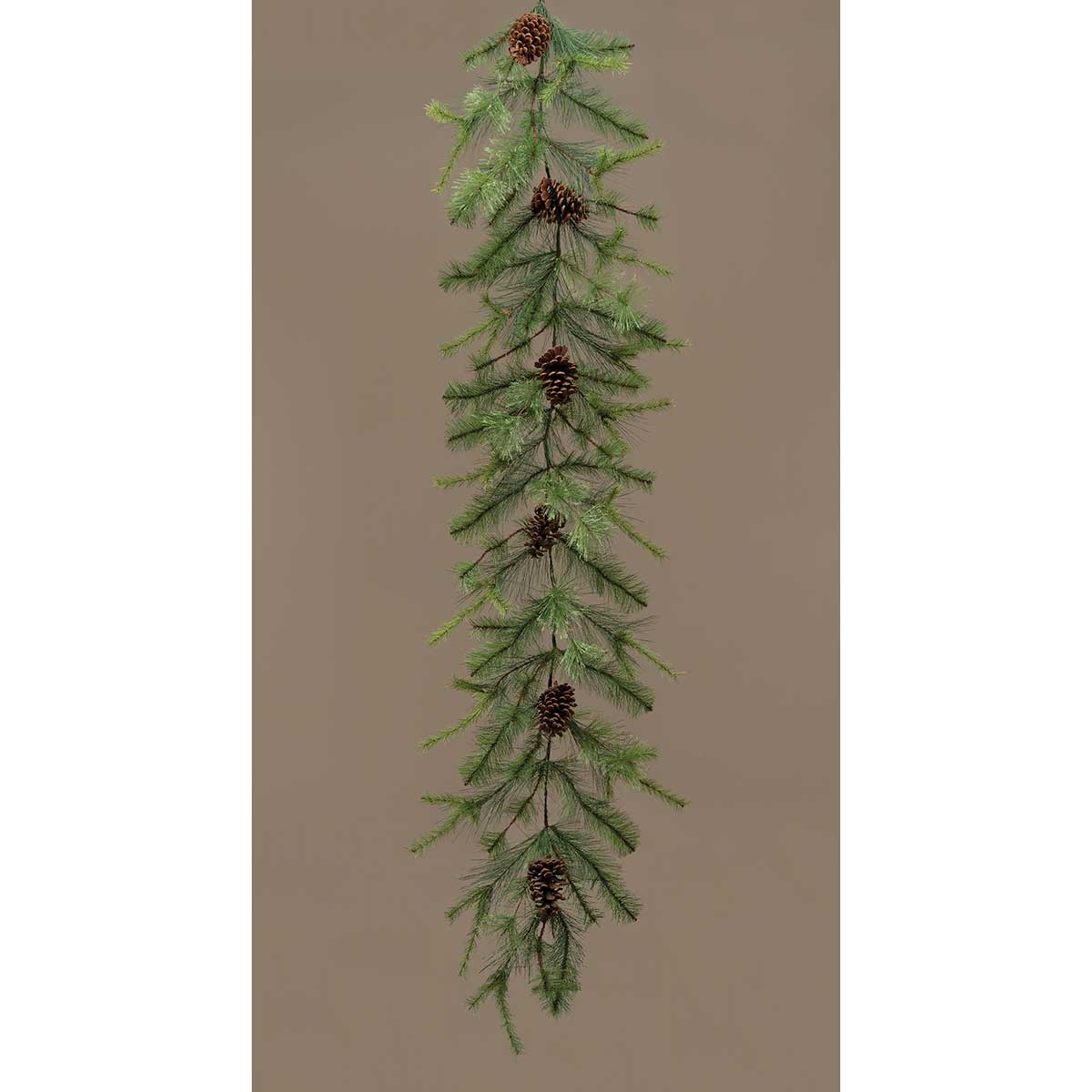 GARLAND AUSTRIAN PINE 13IN X 6FT GREEN PVC/PINECONES - Click Image to Close