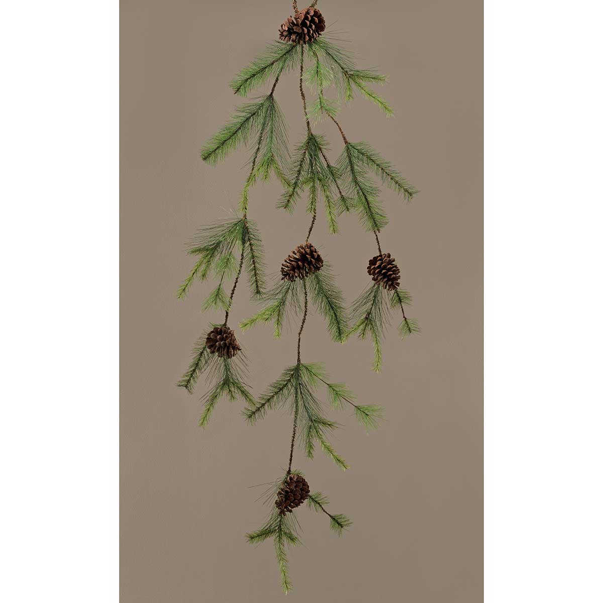 CASCADE AUSTRIAN PINE 20IN X 56IN GREEN PVC/PINECONES - Click Image to Close