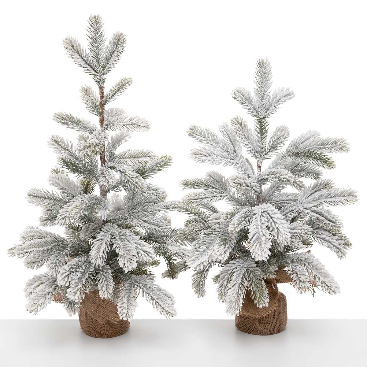 TREE SNOWFALL PINE LARGE 12IN X 23IN GREEN/WHITE - Click Image to Close
