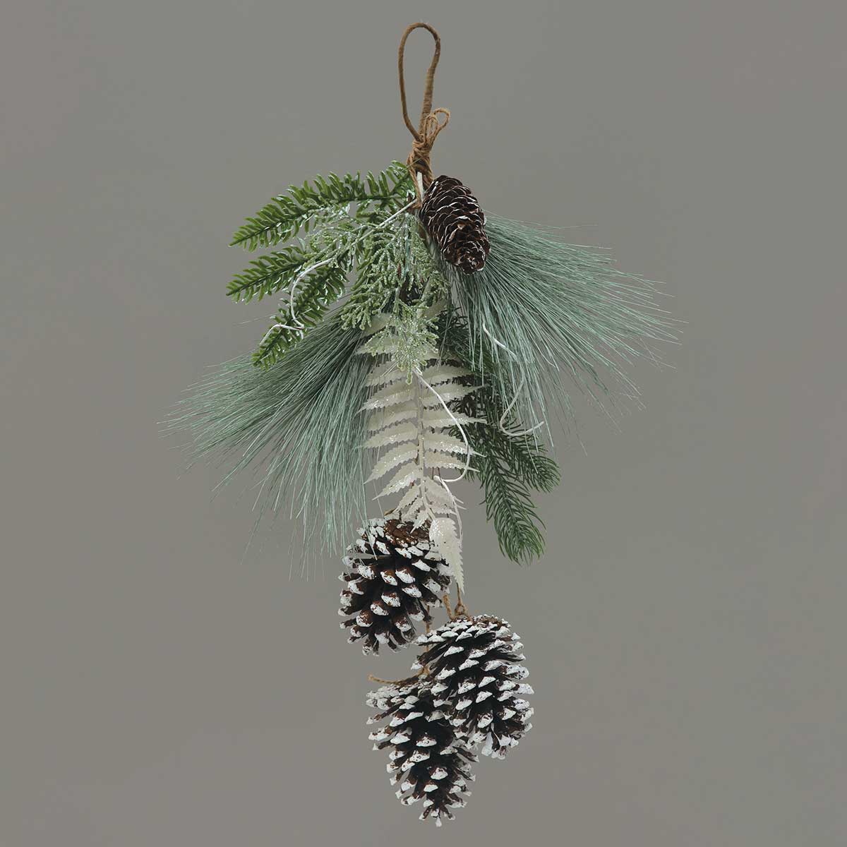 DROP WINTER PINE PINECONE 10IN X 19IN
