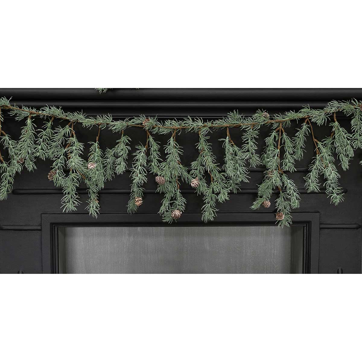 WEEPING PINE GARLAND WITH PINECONES 68"X16"